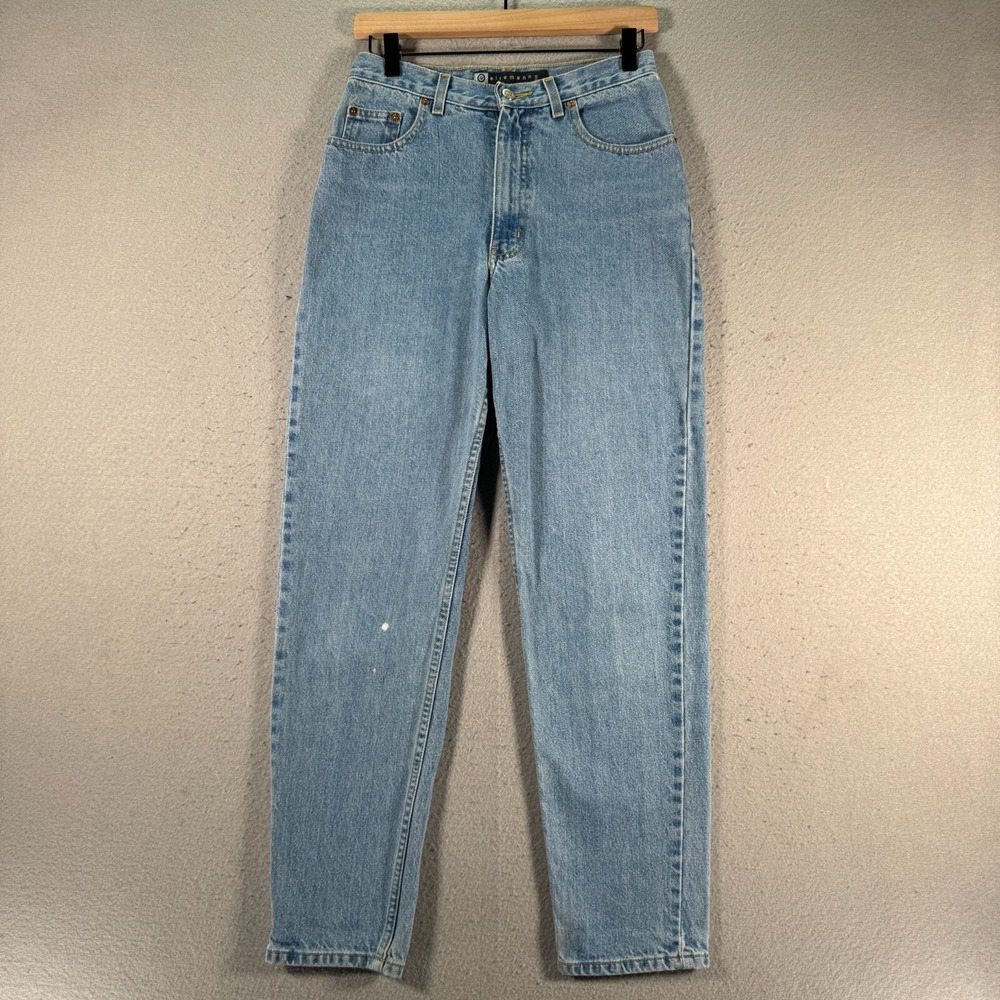 Vintage Ellemenno‎ Jeans Womens Juniors 11 Blue Lightwash High Rise Denim 28x29